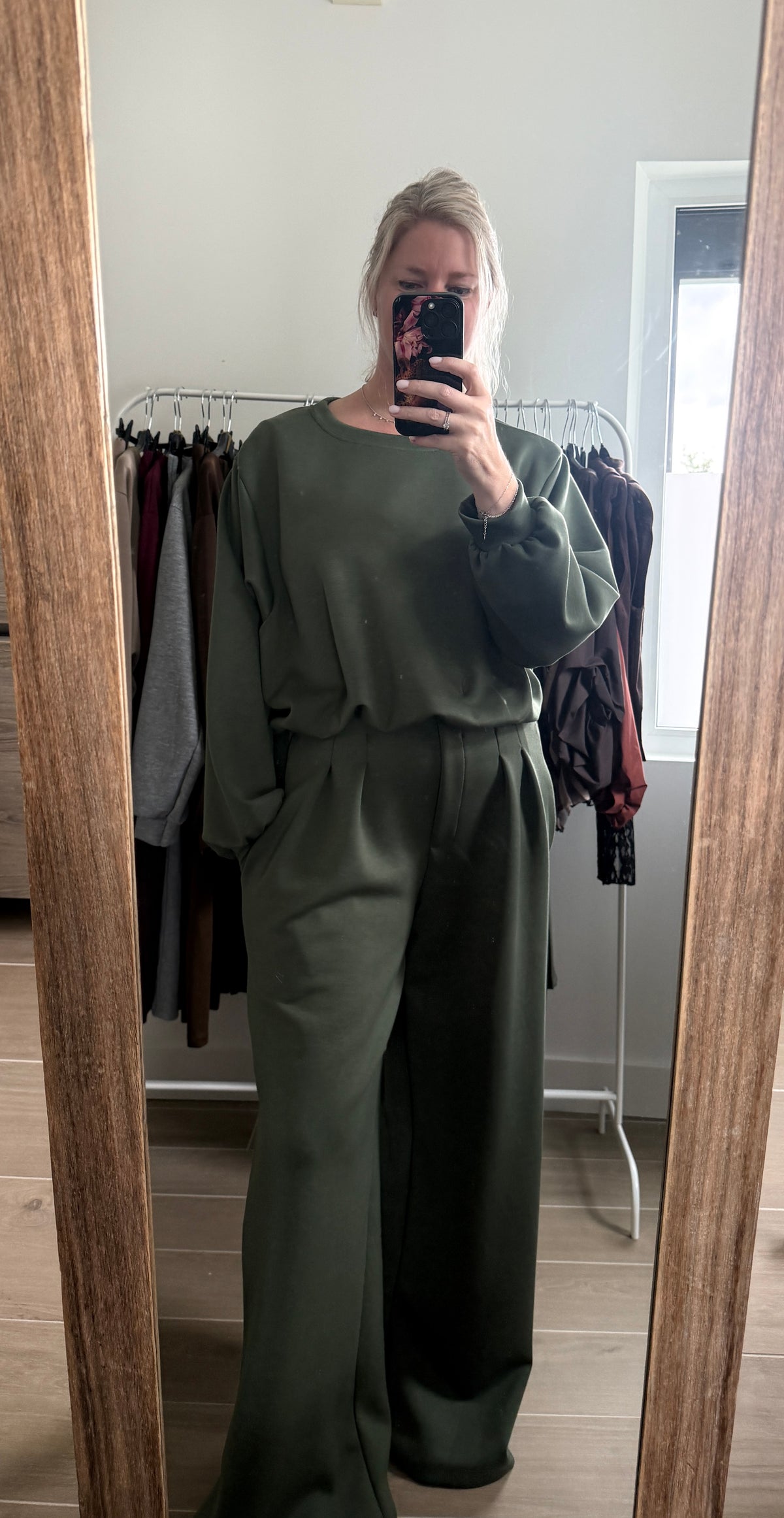 Combi set - kaki groen
