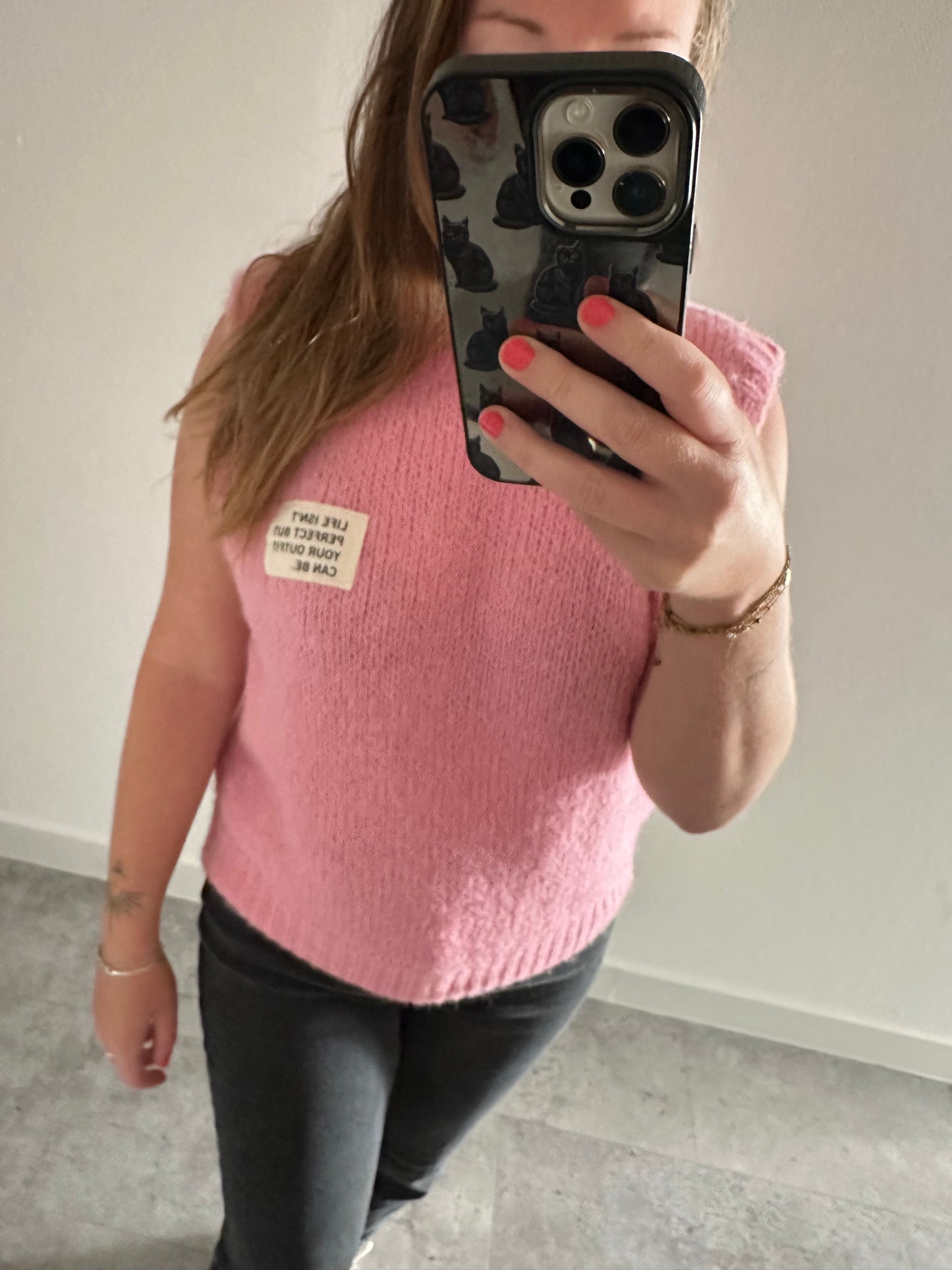 Roze debardeur
