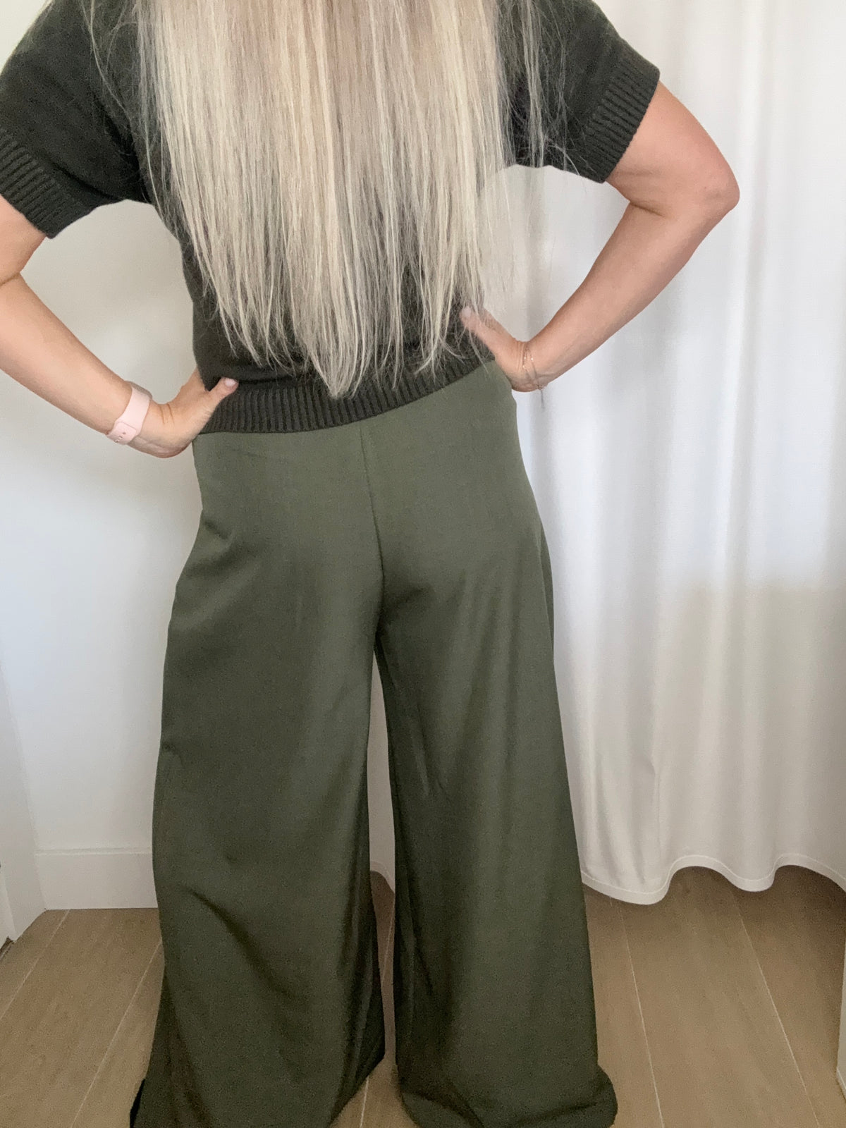 Broek kakigroen
