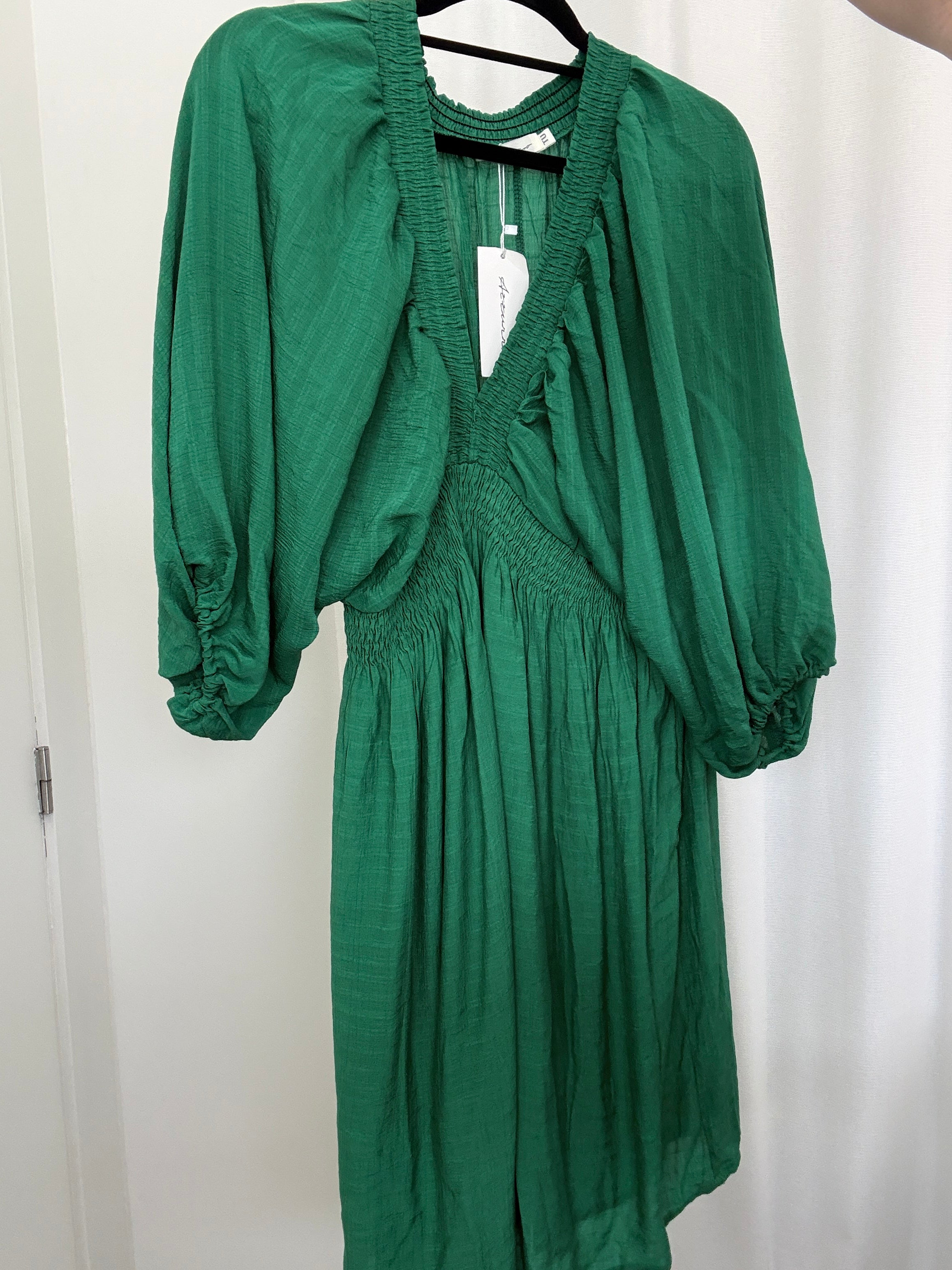 Green dress azzurro - TU