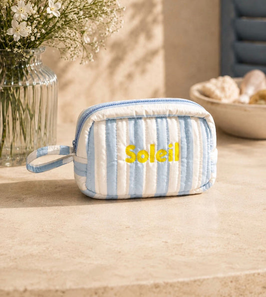 Soleil toiletzak blauw