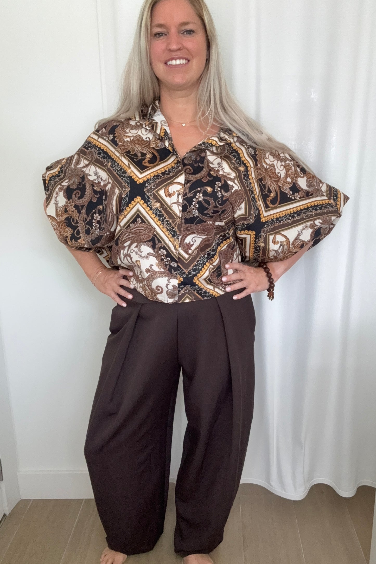 Broek balloon bruin