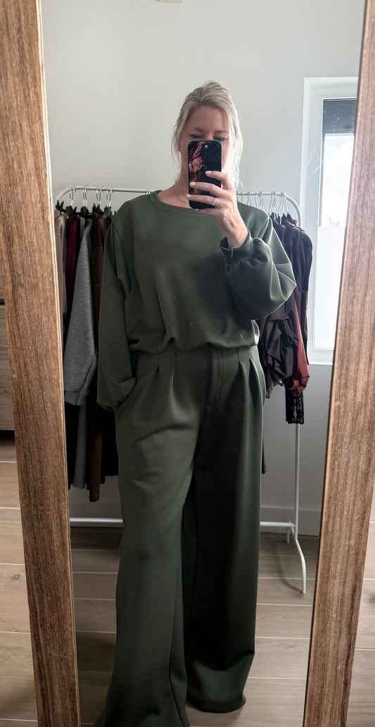 Combi set - kaki groen