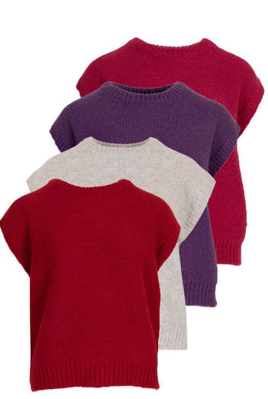 Debardeur grijs-magenta-paars