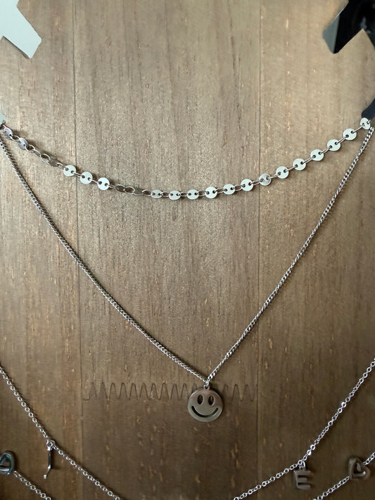 Ketting choker smiley