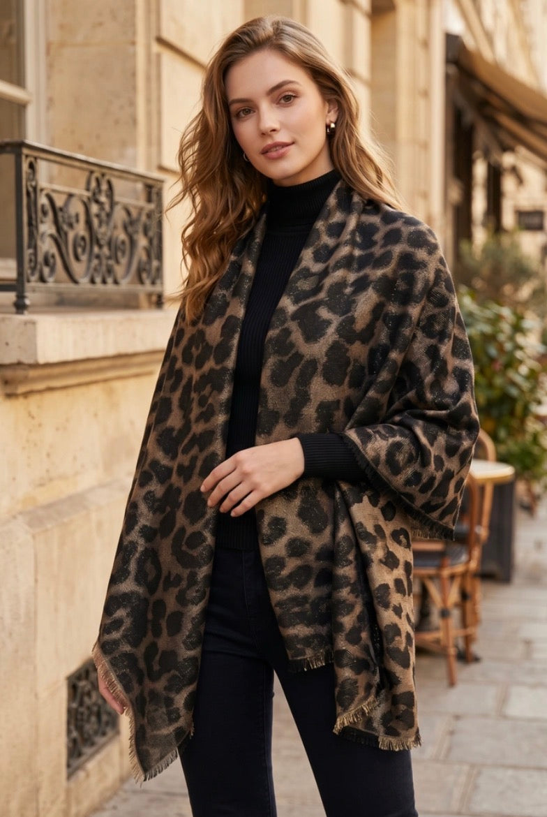 Sjaal - leopard