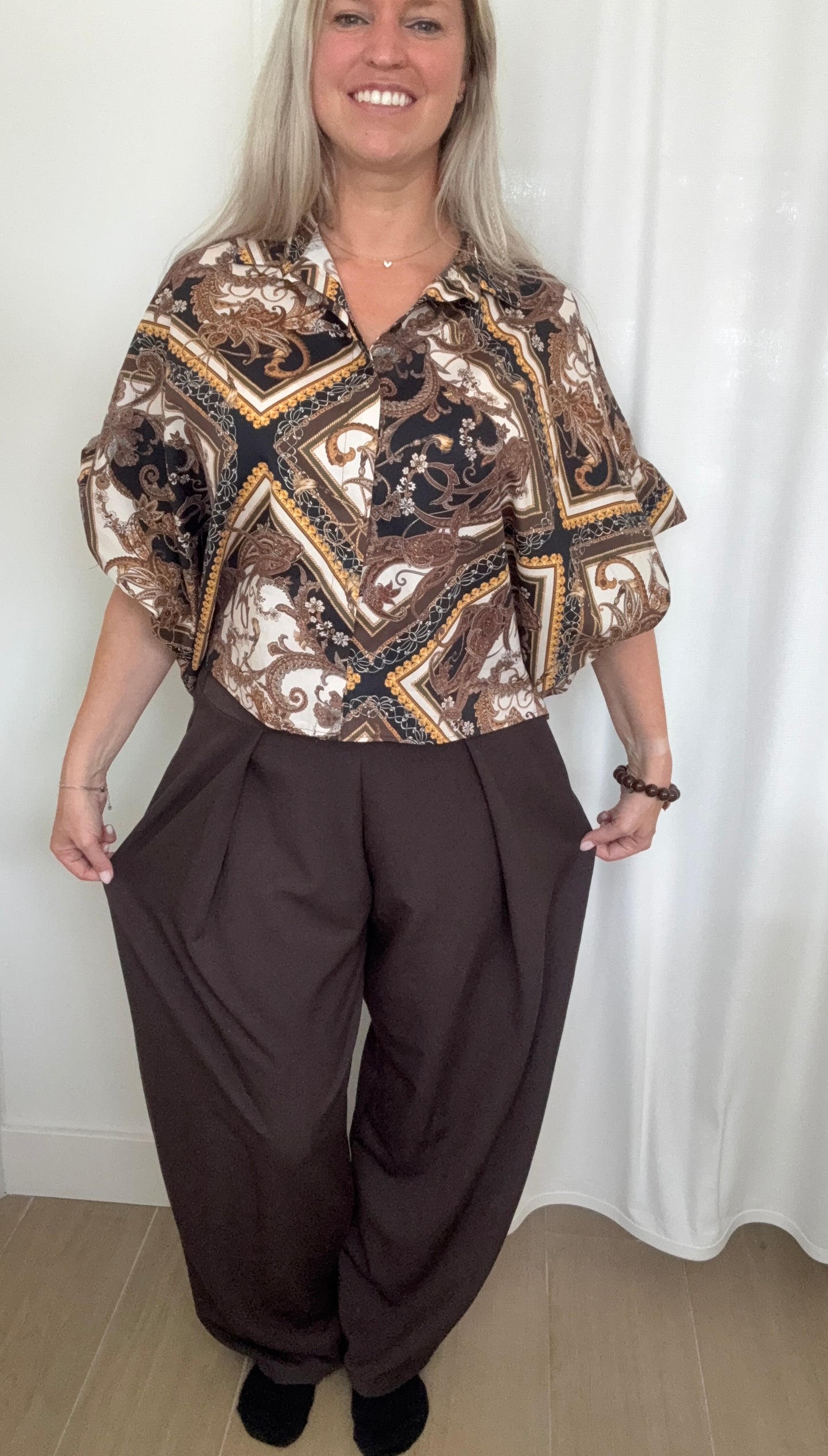 Broek balloon bruin