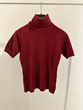 Bordeaux T-shirt met kraagje
