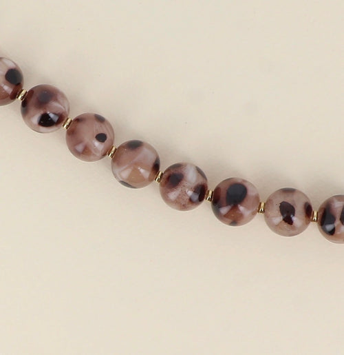 Armband met kralen TAUPE