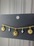 Goudkleurige armband zonnetjes