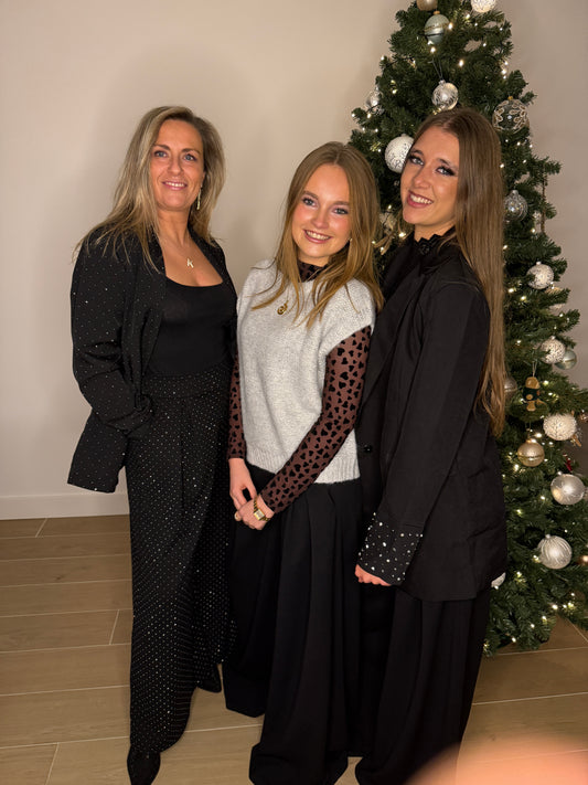 Bruin doorschijnende top