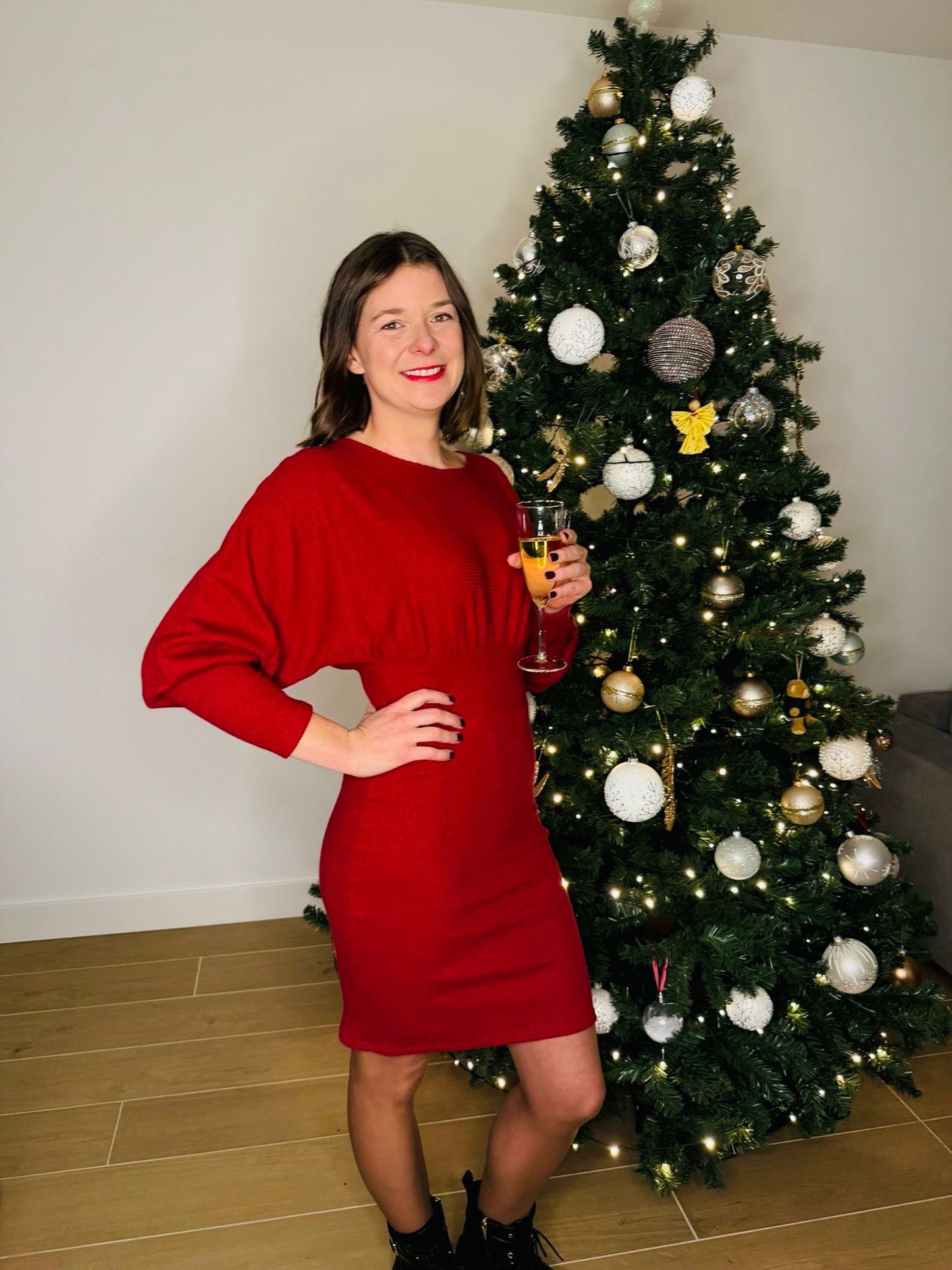 Kleedje met subtiel glittertje in verwerkt