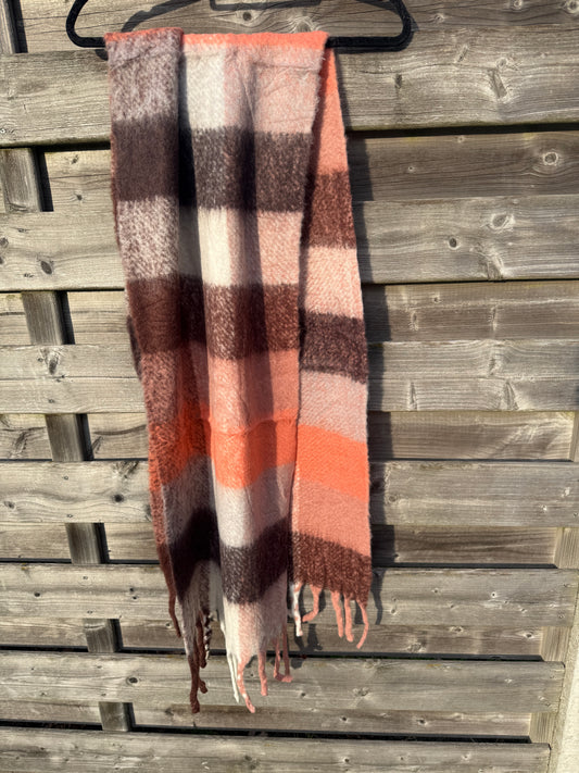 Sjaal orange-pink