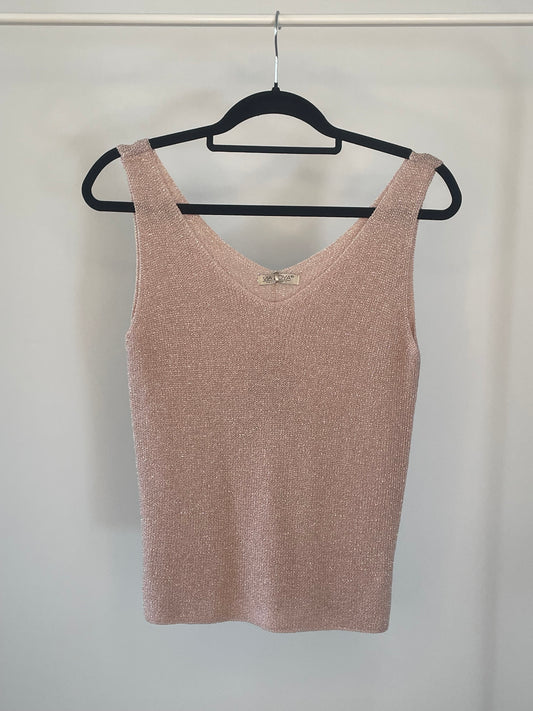 Roze topje met glitter