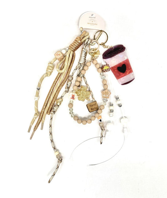 Sleutelhanger beige