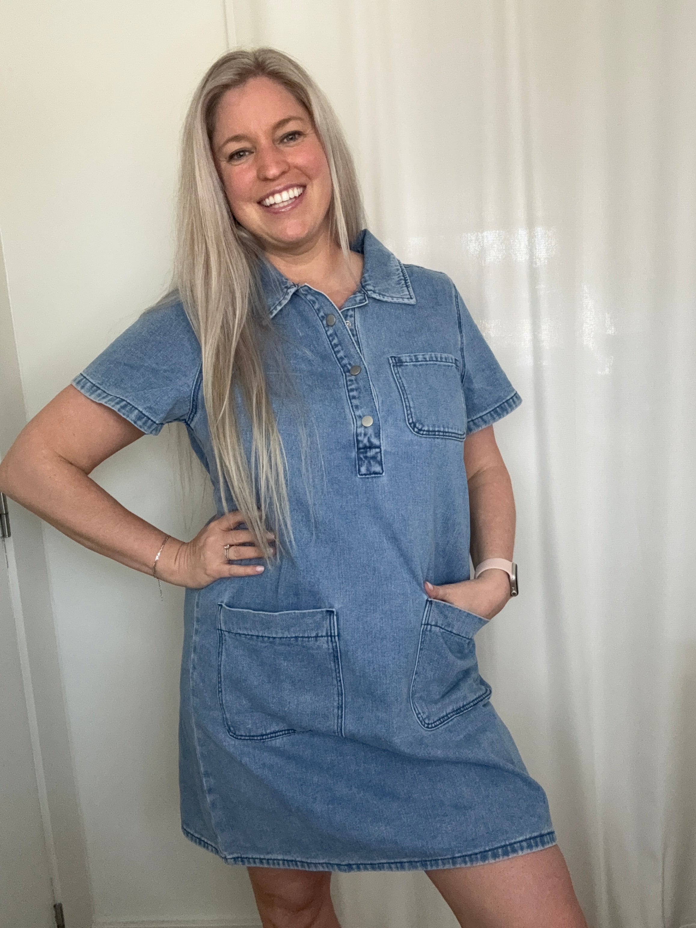 Denim dress