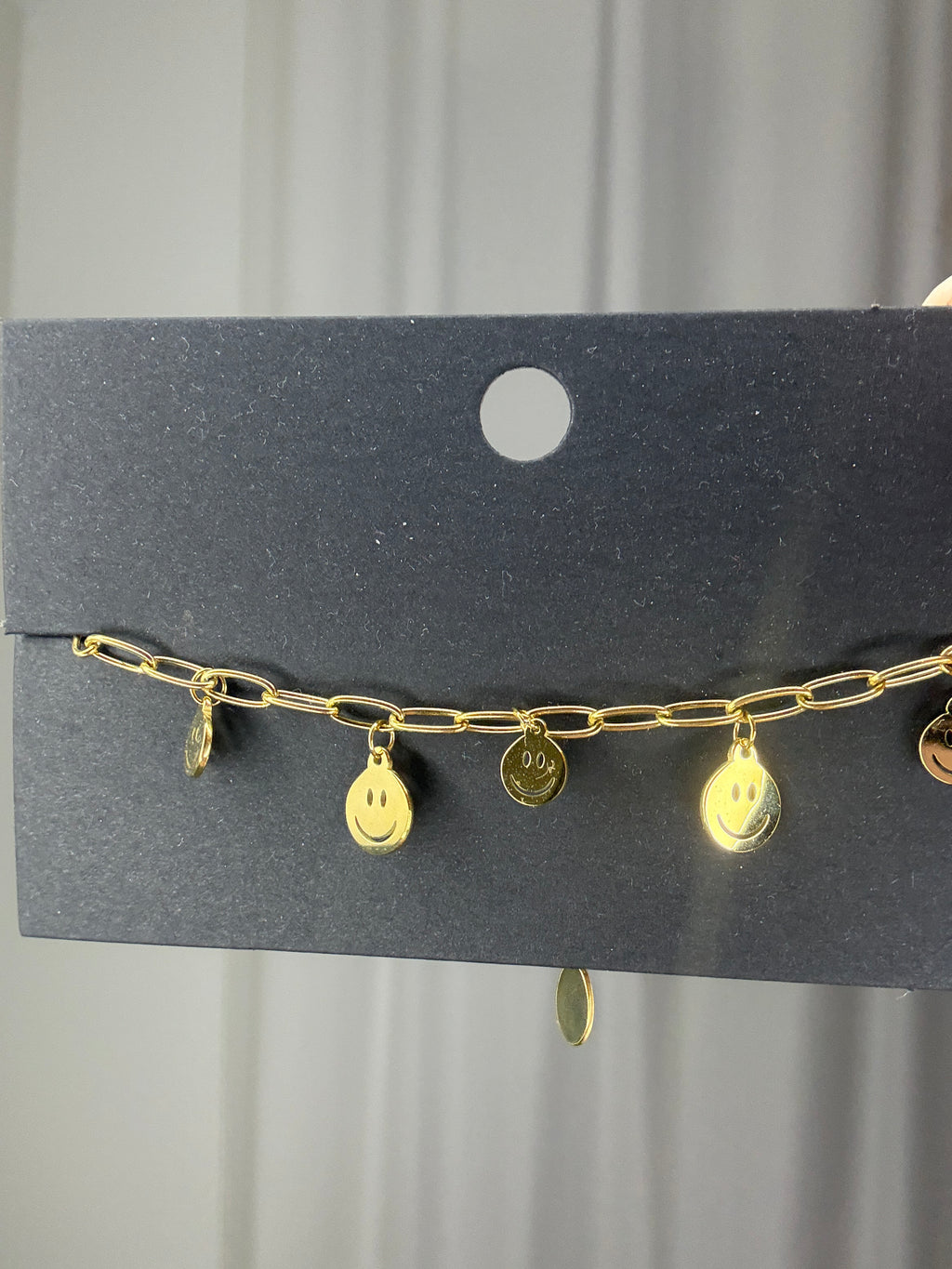 Goudkleurige armband smileys