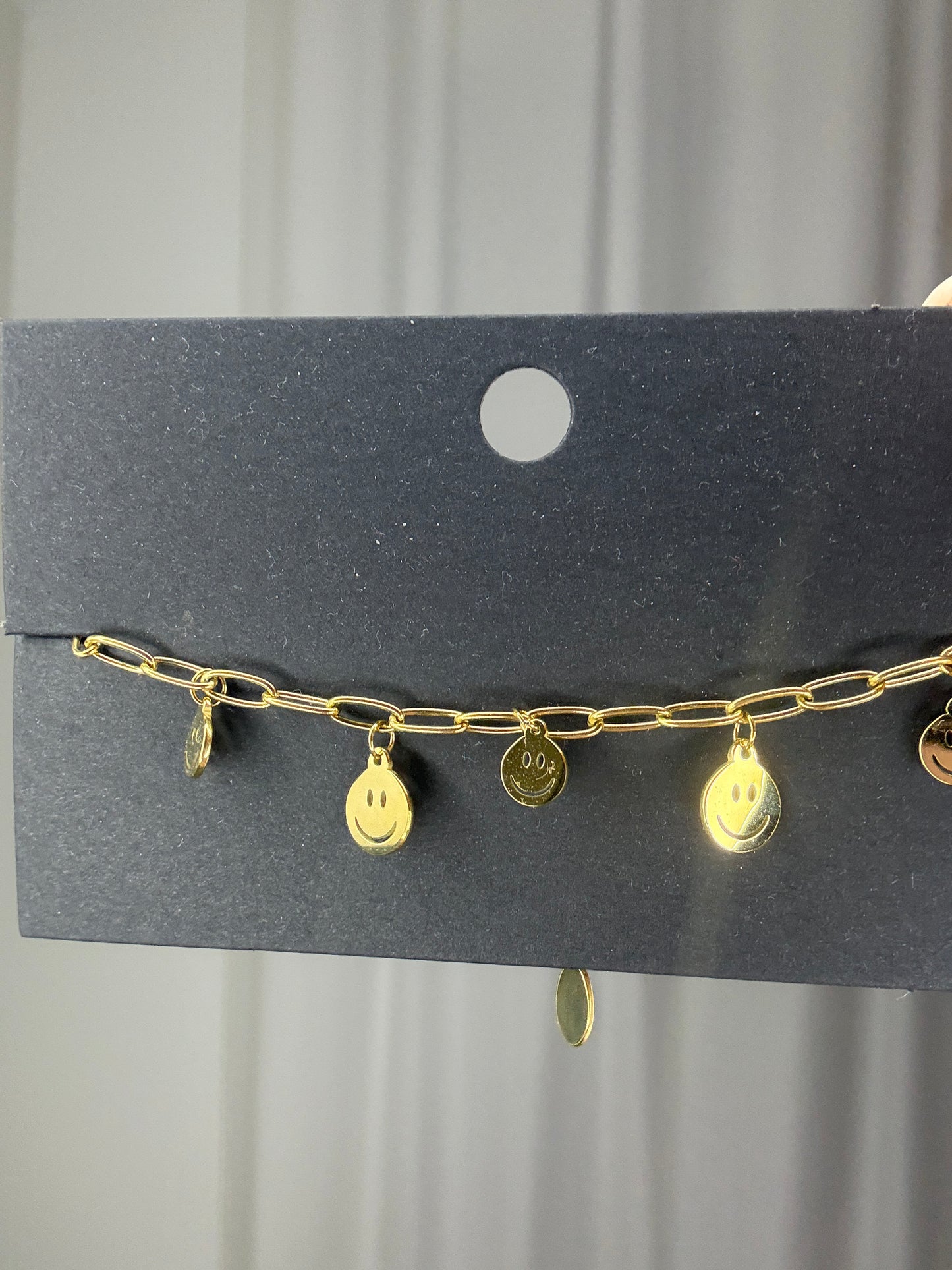 Goudkleurige armband smileys
