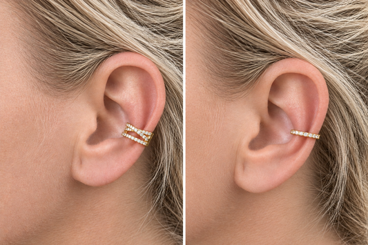 Set earcuff (2 stuks) - goud