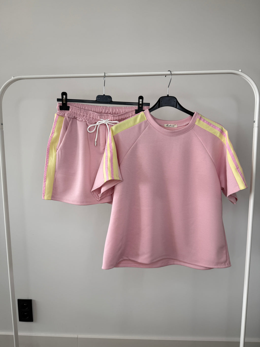 Korte set pink/ yellow - TU