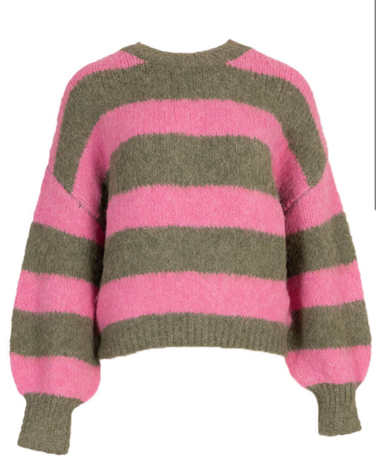 Olive - pink sweater