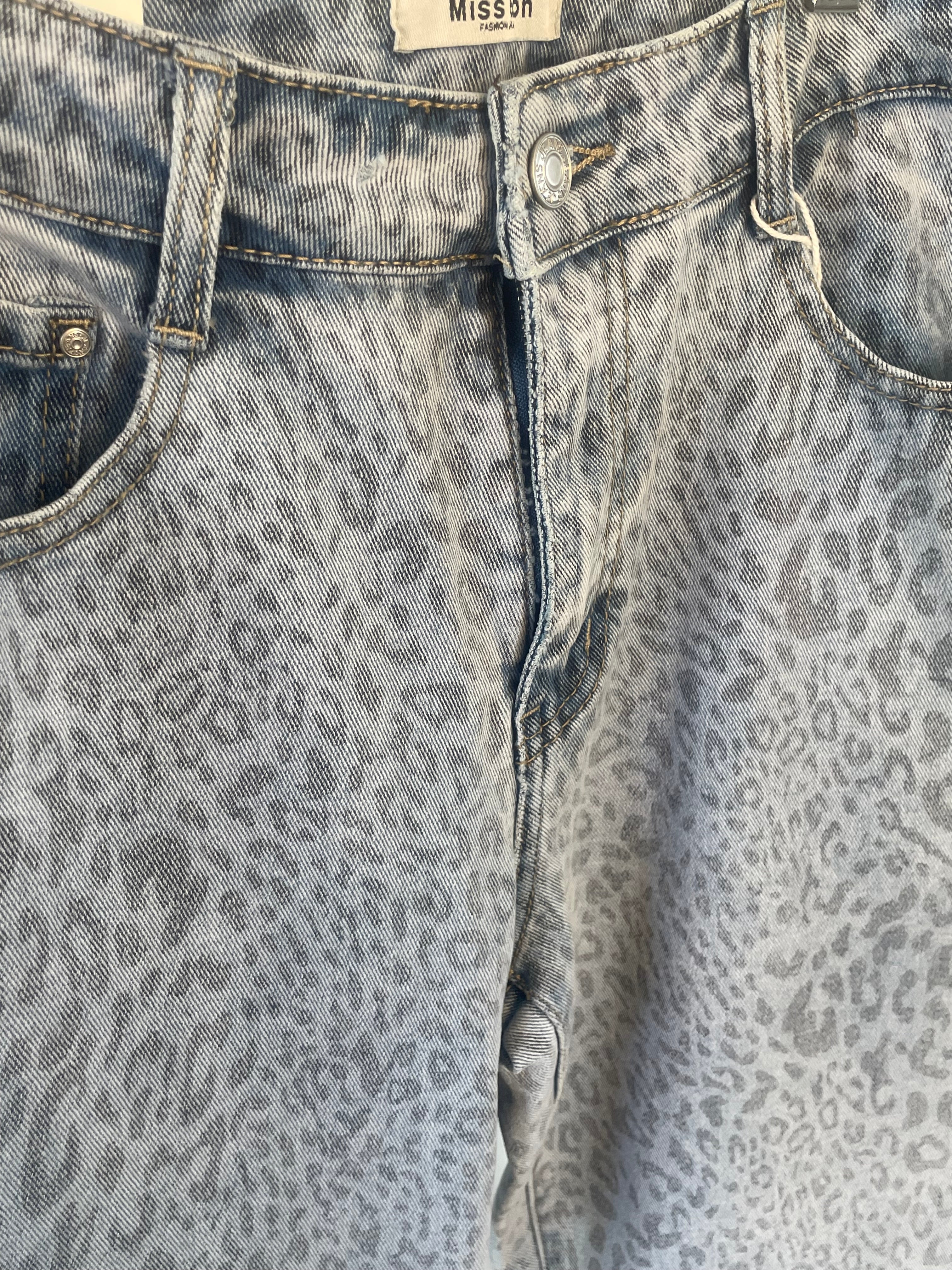 Jeans miss bon - pantermotief
