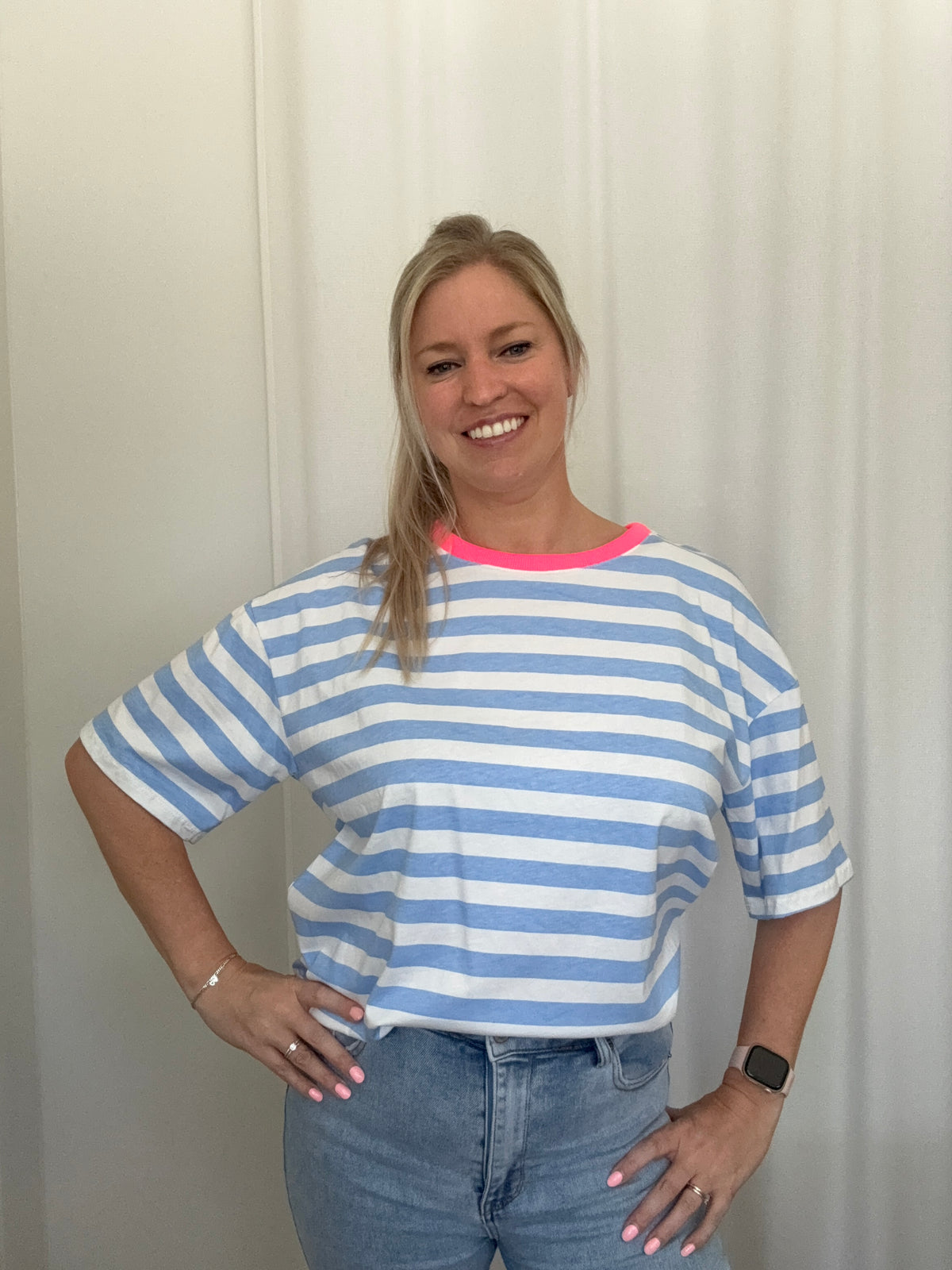 Shirt met open rug en strik - TU