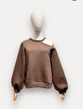 Half shoulder trui