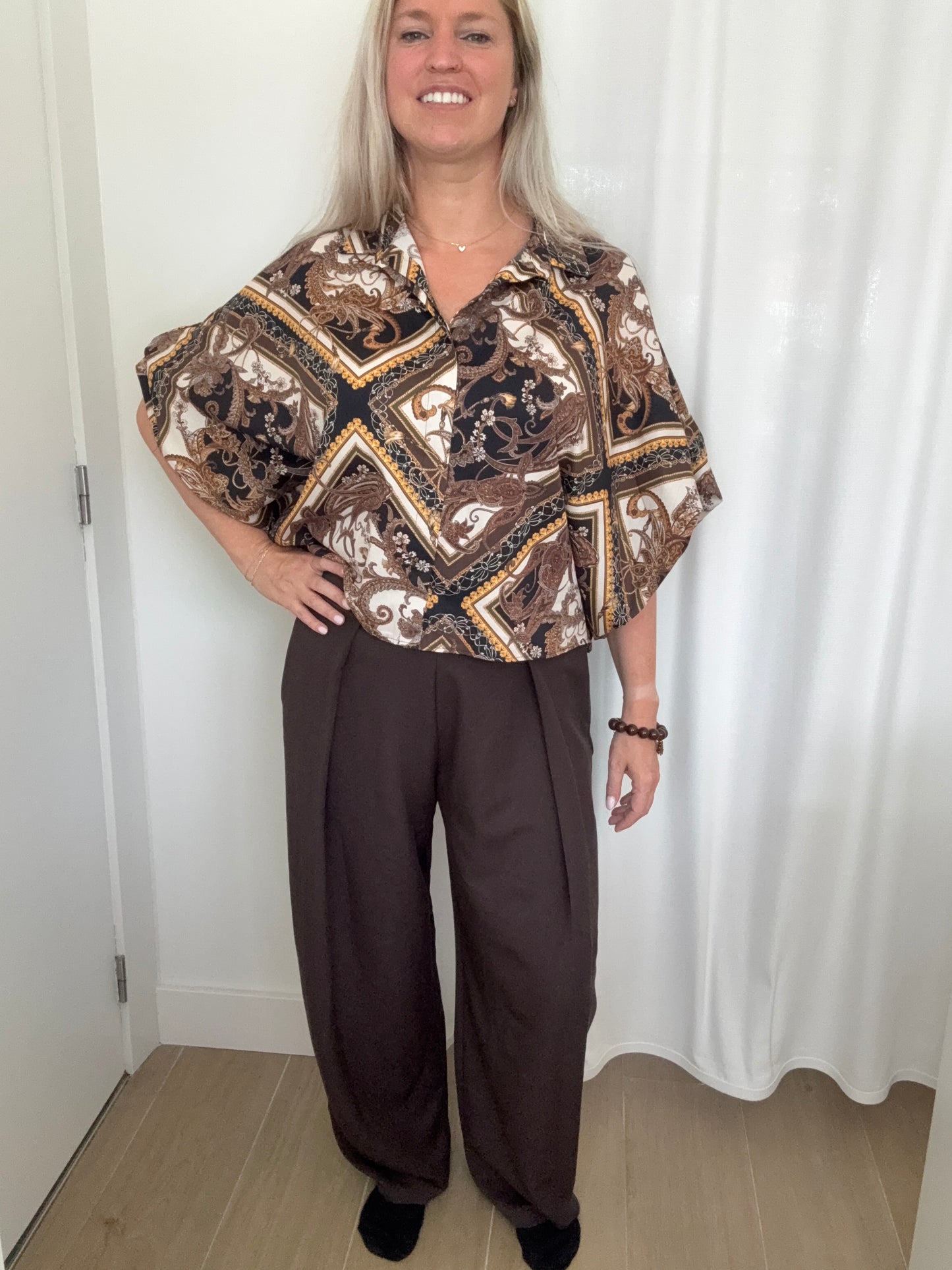 Broek balloon bruin