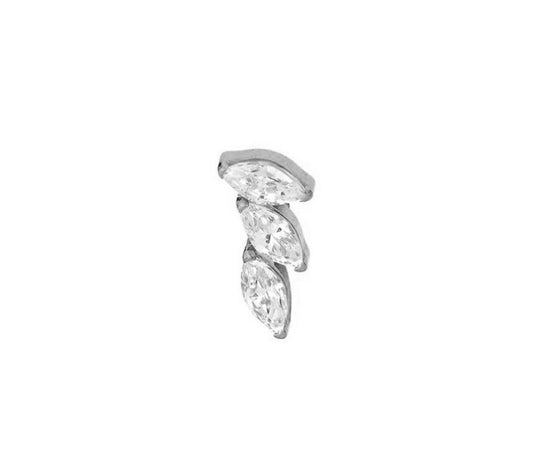 Piercing triple - silver