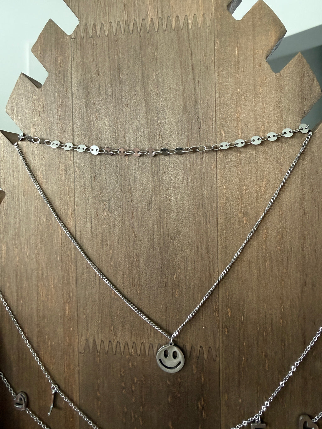 Ketting choker smiley