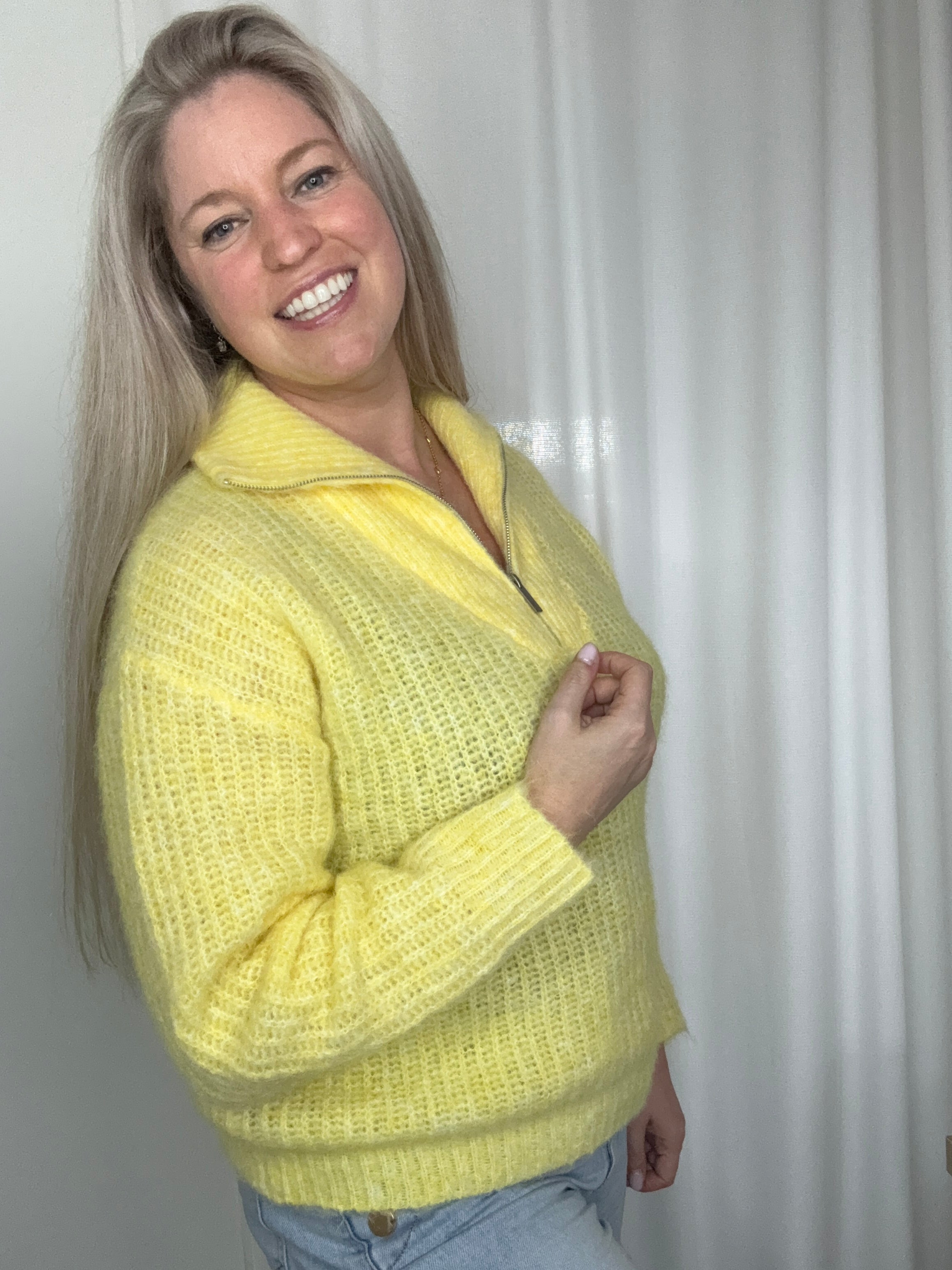 Gele trui - polo kraag - TU