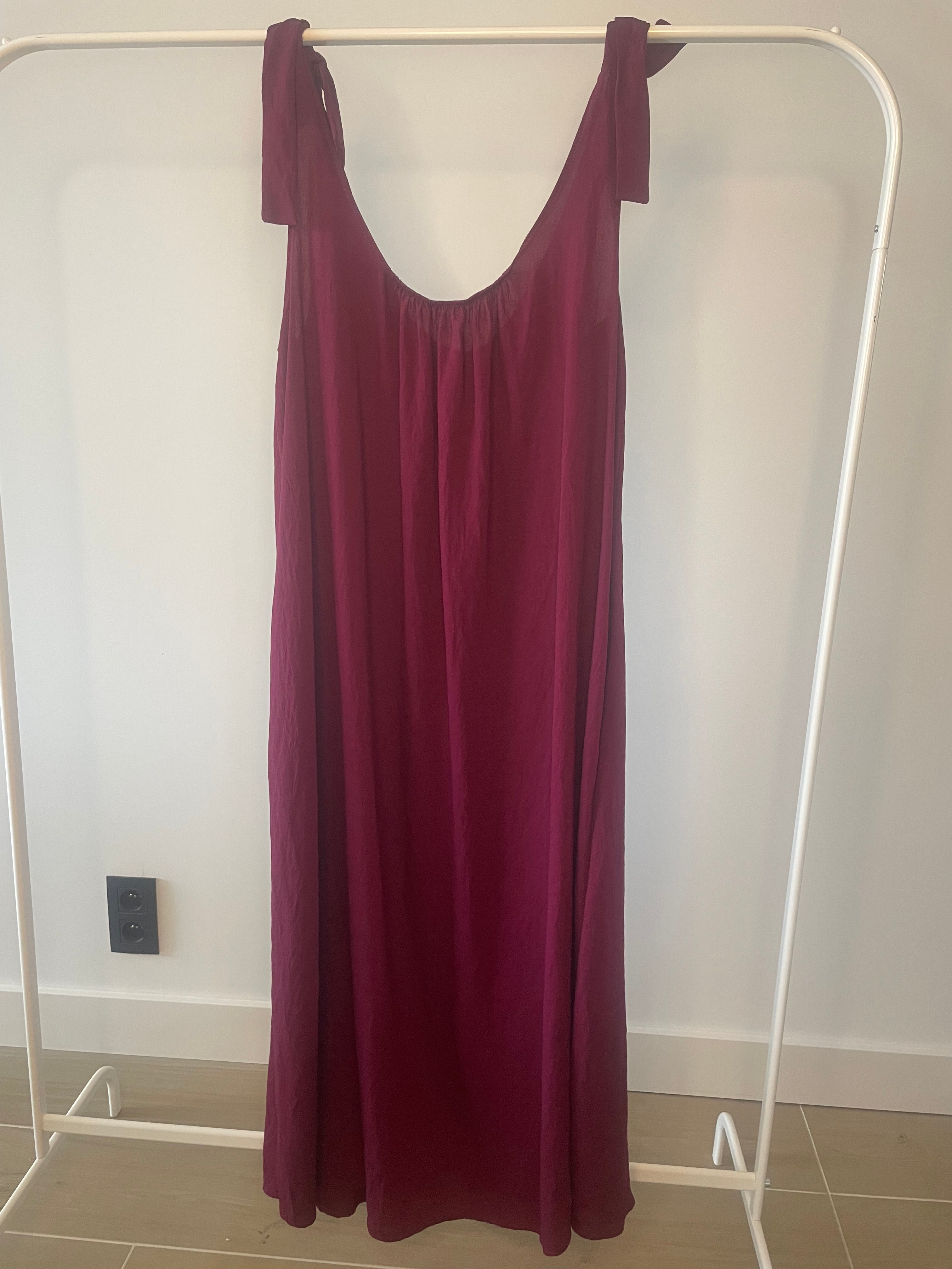Bordeaux lang kleed