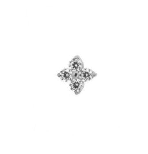Piercing klaver - silver