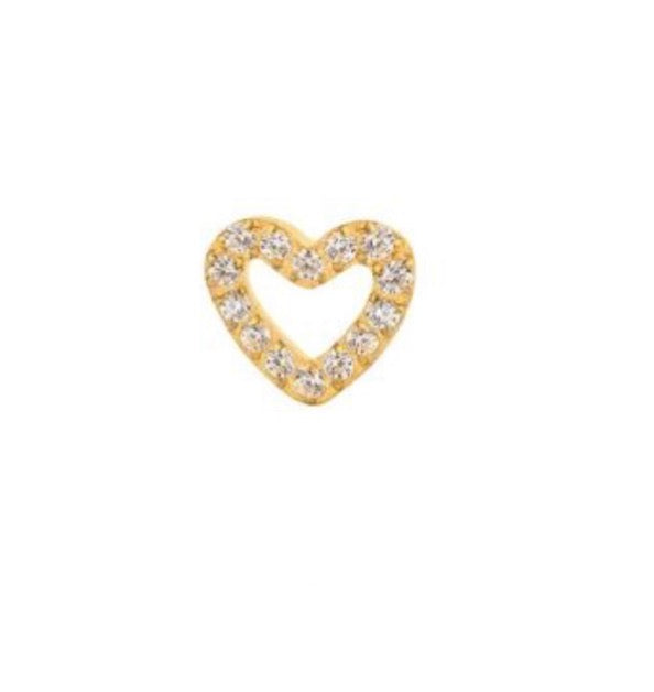 Piercing heart - gold
