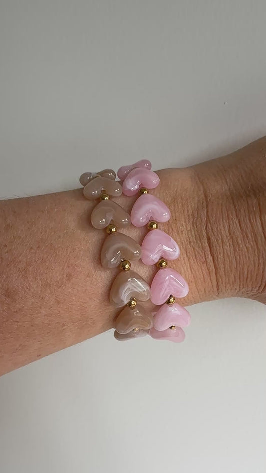Armbandje hartjes